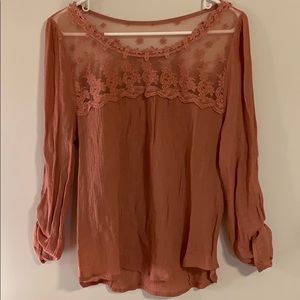 Mauve Detailed Shirt